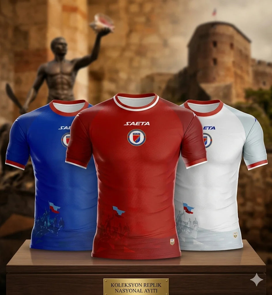 2026Haiti Soccer Jersey Short Sleeve T-Shirt 3D Graphic Printed Kid Sportswear Athletic Fitness Training Tee Tops Football Shirt