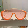 KAMMPT Fashion Leopard Damen-Sonnenbrille, stilvolle getönte Outdoor-Sportbrille, luxuriöses Metalldesign, Oversize Herren-Sonnenbrille