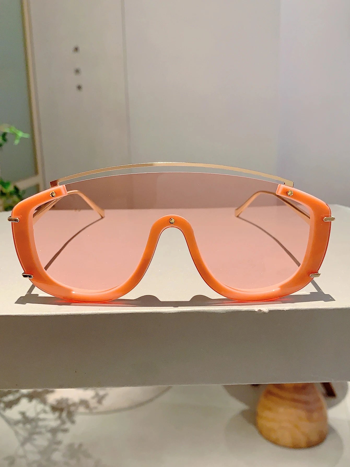 KAMMPT Fashion Leopard Damen-Sonnenbrille, stilvolle getönte Outdoor-Sportbrille, luxuriöses Metalldesign, Oversize Herren-Sonnenbrille