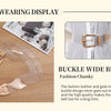 High Quality Ladies Personality Fashion Transparent Wide Waist Seal Dress Shirt Decoration Belts for Women Luxury Designer Brand