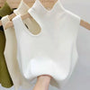 Women Knitted Tank Top Summer Fall Slim Sweater Short Sleeveless Solid Summer Sweaters Hollow Out Pullovers 2026