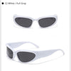 Designer y2k UV400 Mirrored Sunglasses Women White Sun Glasses Men Hispter Sport Driving Cycling Ladies Shades 2023 gafas de sol