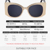 Oversized Cat Eye Sunglasses Women 2024 Luxury Brand Designer Punk Round Sun Glasses For Ladies Trendy Big Frame Eyewear UV400