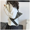 Portable Metal Stud Rivet Shoulder Bag Spicy Girl Chain Y2k Underarm Bag Punk Style Handbag Drawstring Crossbody Bag Daily