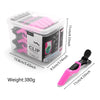 30 Stück/Box Friseur-Haarspangen Friseurklammern Krallen-Haarteilungs-Clip Schwarz-Pink für Salon-Haarstyling Friseurwerkzeug