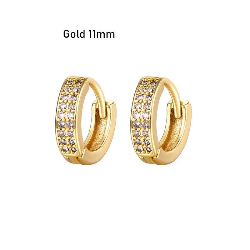 CRMYA Gold Silber gefüllt 16mm 14mm 12mm Blumen baumelnde Ohrringe Zirkonia Creolen für Damen Mädchen Schmuck Großhandel