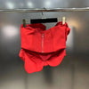 DEAT Fashion New Women's Multi 3D Flower Strapless Tops 2026 Summer Trendy Sleeveless Backless Zipper Camisole Female 11XX9050
