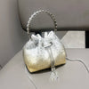 Handle Rhinestones Evening clutch Bag Purses and handbag luxury Designer shoulder bag Shiny Crystal Clutch purse bucket bag