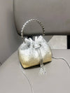 Handle Rhinestones Evening clutch Bag Purses and handbag luxury Designer shoulder bag Shiny Crystal Clutch purse bucket bag