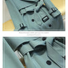 Women Long Trench Coat Fashion Windproof Coat Double Breasted Trench Coats Green Belt Windbreaker Spring Autumn Female Outerwear