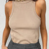 Ribbed Knitted Tops Neck Summer Basic Shirts White Black Casual Sport Vest Off Shoulder Green Women's Tank Top