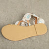 Sandals Women's Floral Pattern Hollow Out Toe Post Lace Flower Sandals Roman Style Open Toe Flat Shoes Women's Sandals
