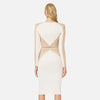 Slim fit party bandage suit elegant set long sleeved dress slim fit fashionable clothing set spring club outfit
