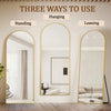Arched Full Length Mirror, 71"x26" Full Body Floor Mirror Standing Hanging or Leaning Wall, Full Body Mirror with Stand