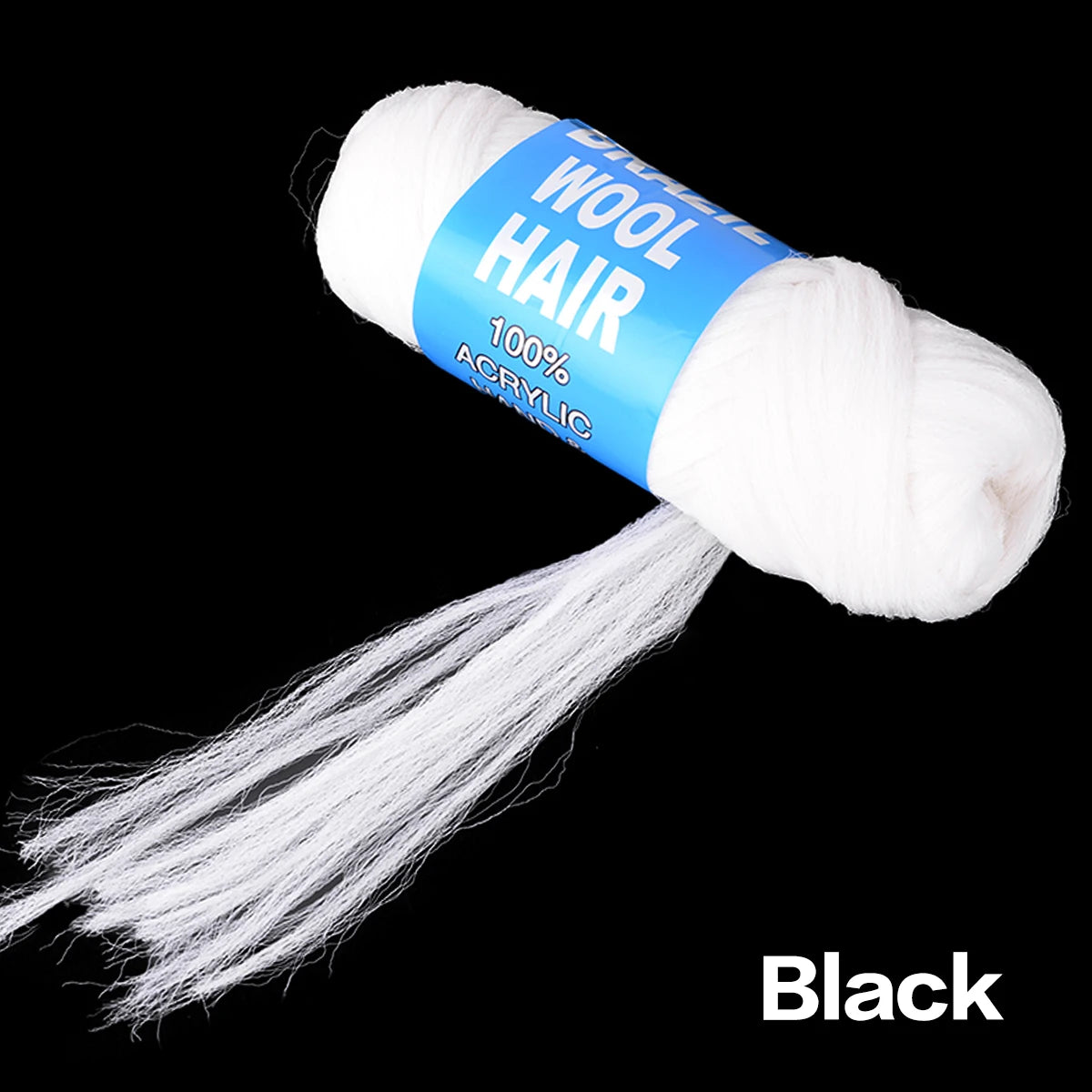 4er-Pack brasilianisches Wollhaar, synthetische Häkelhaarextensions für Frauen, afrikanisches Haargarn zum Flechten von senegalesischen Twists, Kunsthaar