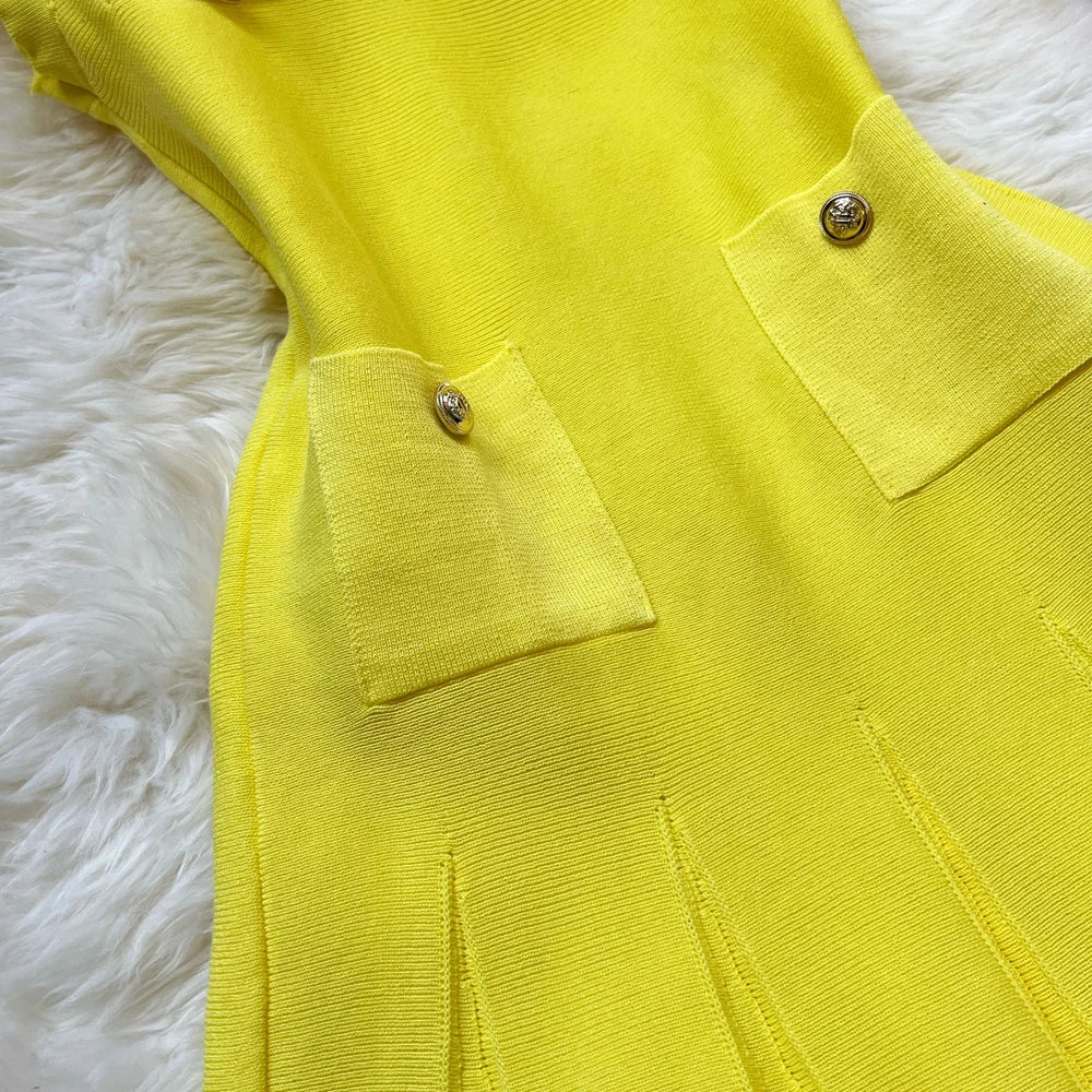 YuooMuoo Chic Fashion 2026 Summer Pleated Short Dress Women O-neck Slim Waist A-line Party Dress Streetwear Lady Outfits Vestido
