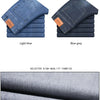 Sommer elastische Herrenjeans Mode Grau Bequeme Business Straight Stretch Baumwolle Casual Denim Hose Marke Männliche Dünne Hosen
