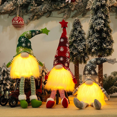 Leuchtende Zwerg Weihnachtliche gesichtslose Puppen Plüschtiere 6 Stile Weihnachtsmann Frohe Weihnachten Neujahrsgeschenke Navidad Natal Heimdekoration