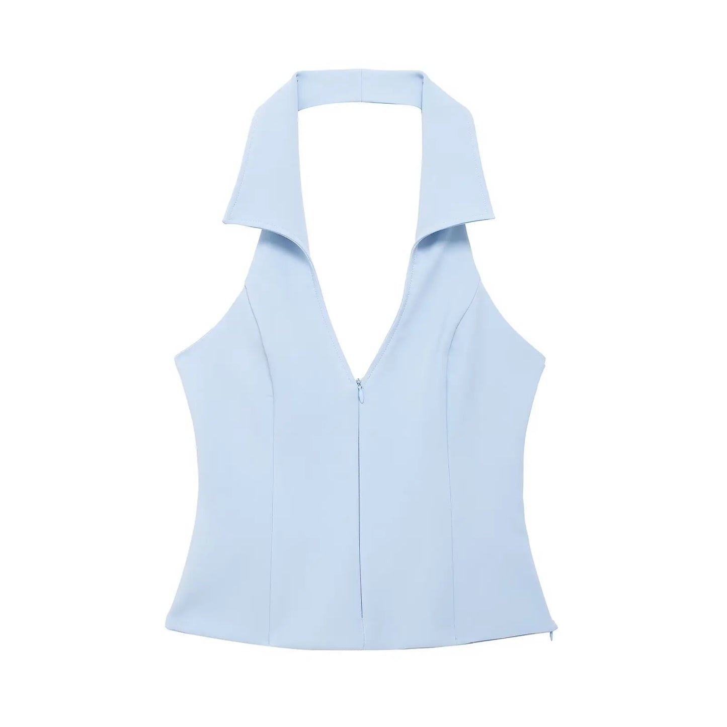HH Women Pink 2 Piece Set Sexy V-Neck Sleeveless Backless Suspender Zipper Top+High Waist Back Pocket Mini Skirts Shorts Y2K