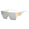 Neue 2024 Luxus Designer Square Sonnenbrillen Frauen Mode Trendy Punk Sonnenbrille Damen Farbverlauf Shades Brillen Oculos UV400