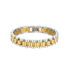 E.B.belle Tarnish Free Stainless Steel Gold Plated Detachable Wristbands Bracelets Bangles For Women Men Gold Wrap Bracelets