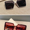 New Vintage Large Frame Sunglasses Women's Brand Designer Square Sun Glasses Women Travel Fashion Eyewear UV400 Gafas De Sol