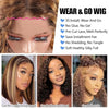 Deep Wave Bob Wig Human Hair Glueless Highlight 5x5 HD Lace Front 220% Density 4/27 Colored Ombre Wear and Go Human Hair Wigs