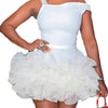 Znaiml Women Blue Stretchy Mini Dresses With Pearls Ruffles Trimmed Bottom Sexy Sheath Short Guest Birthday Party Wedding Gowns