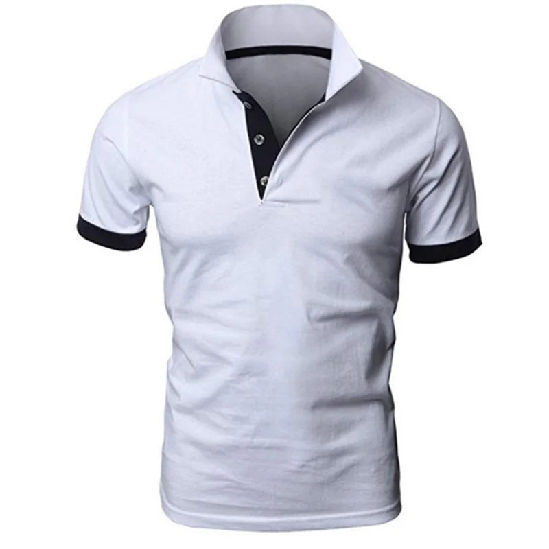 Men's Short Sleeve Polo Shirts Casual Slim Fit Basic Designed Shirts Quick-drying Anti-wrinkle Tops