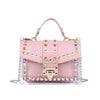 Marke Frauen Nieten Graffiti Umhängetaschen Mode Schultertasche für Damen Weibliche Luxus Designer Handtaschen 2023 Hohe Qualität