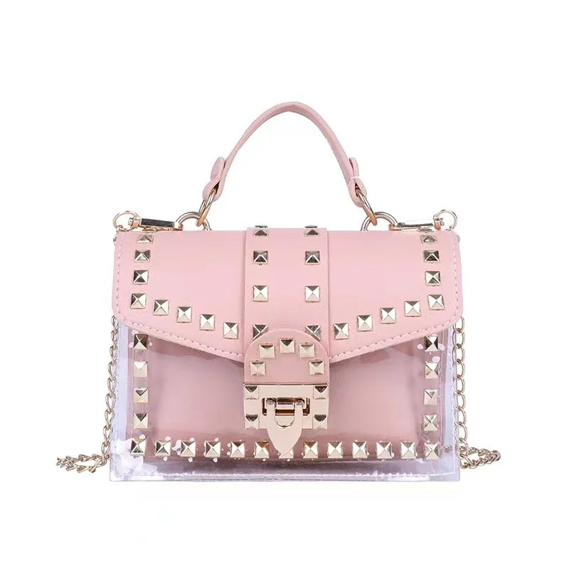 Marke Frauen Nieten Graffiti Umhängetaschen Mode Schultertasche für Damen Weibliche Luxus Designer Handtaschen 2023 Hohe Qualität