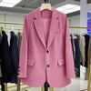 Candy Color Blazer Women Clothing Trends Long Sleeves Blazers Chic Office Ladies Jackets Luxury High-end Coat Vestido Outerwear