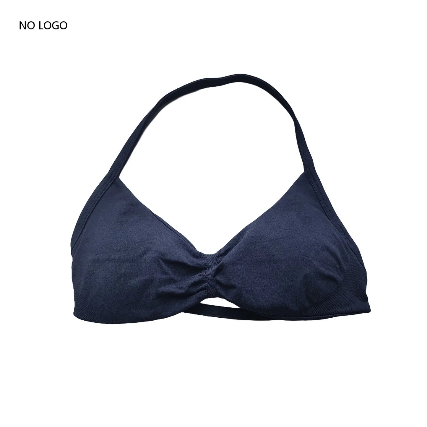 Impact Sports Bra Strappy Backless Yoga Gym Bra Removable Cups Women Workout Clothing Gym Top Halter Sport Bras