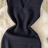 SINGREINY Bodycon Basic Knitting Dress Women Sleeveless V Neck Tank Ladies Elastic Waist Temperament Solid Streetwear Dress
