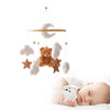 Baby-Kinderbett-Mobile-Rassel-Spielzeug 0-12 Monate Säugling Weicher Filz Teddy Samt Rosa Bär Bettglocke Hängendes Spielzeug Halterung Babybett Mädchen Spielzeug