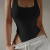 Sleeveless Knit Bodysuit 2024 Hot Summer Sexy Bodycon Off Shoulder Halter Tops Casual Street Bodice For Women ClubWear