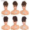 Synthetic Afro Puff Drawstring Ponytail Hair Bun 10 Inch Short Afro Kinkys Curly Afro Bun Extension Hairpieces Large Size
