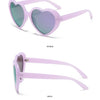 Neue herzförmige polarisierte Sonnenbrille für Damen, modisch, süß, Retro, Vintage, Verlaufs-Sonnenbrille, UV400-Schutz, Unisex-Brille