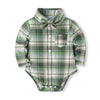 5Piece Spring Boy Clothes Korean Fashion Plaid Long Sleeve Bodysuit+Pants+Tie+Hat+Straps Baby Luxury Clothing Newborn Set BC1683