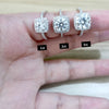 100% Moissanite Rings 1CT 2CT 3CT Brilliant Diamond Halo Engagement Rings For Women Girls Promise Gift Sterling Silver Jewelry
