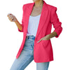 Autumn Pink Blazer Women Slim Elegant Blazers Jacket Women's Buttons Double Breasted Blazer Office Ladies Work Coats Jacket