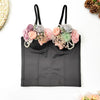 SXTHAENOO Damen Sexy Fashion Crop Top Diamant Blume Trägerloses Bustier Top BH Nachtclub Party Tank Top Weiblich Ropa De Mujer