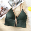 Sexy Seamless Bras For Women Padded Underwear Backless Bralette Sleep Top Camis Wireless Fitness Zipper Bra Lingerie