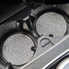 2 Stück Auto-Anti-Rutsch-Wassertassenuntersetzer Diamant Auto Untersetzer Wassertassen-Einsatzuntersetzer Pads Universelle Auto-Getränkehalter Innenzubehör