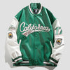 Street Popular Letter Flocking Embroidered Jacket And Coat Men 2023 New Y2K Harajuku Hip Hop Spliced Motorcycle Baseball Uniform