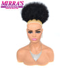 Synthetic Afro Puff Drawstring Ponytail Hair Bun 10 Inch Short Afro Kinkys Curly Afro Bun Extension Hairpieces Large Size