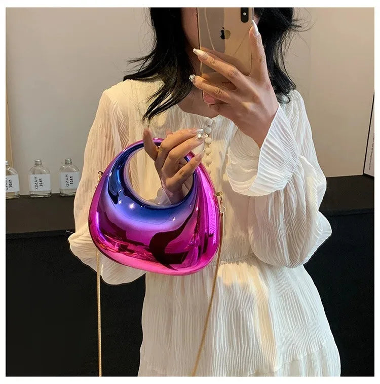 Luxus Designer Abend Clutch Klare Acryl Damen Handtaschen Mode Umhängetasche Halbmond Hochzeit Geldbörsen Party Tote Damen 2025