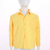 Autumn Kids Shirts for Boy Casual Gentleman Formal Dress Shirt Button-Down Shirt Handsome Boy Long Sleeve Tops Children Clothes