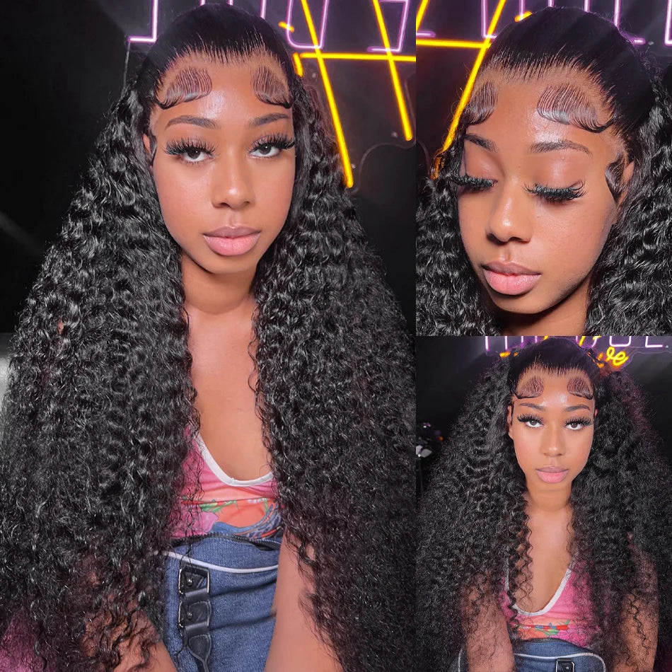 Deep Wave Human Hair Bundles 3/4 Bundles Deal Malaysian Hair Weaves 100% Rew Curly Human Hair Extensions 8-40 inch Virgin Hair