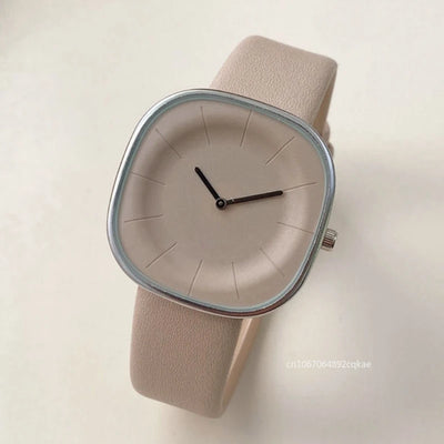 Luxus Damen-Uhren Minimalismus Quadratisches Zifferblatt Lederarmband Damenuhr Neue Quarzuhr für Paar Armbanduhren Montre Femme Reloj